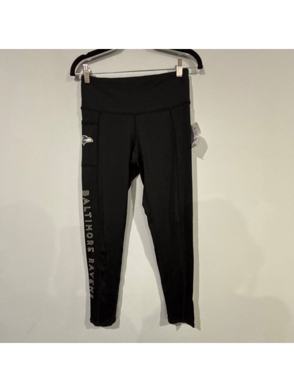 MSX by Michael Strahan NFL Black Baltimore Leggings Size S